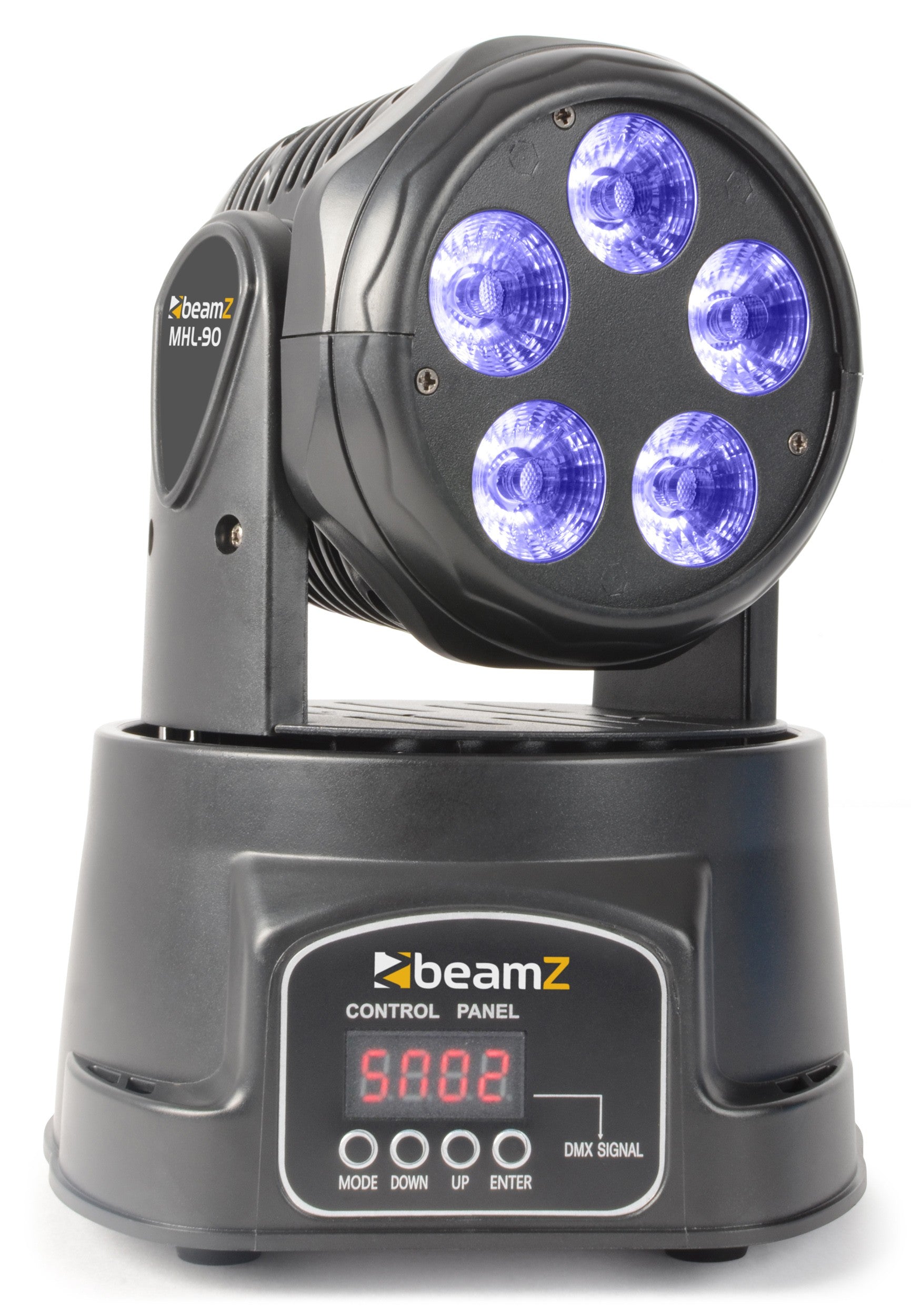 Beamz | MHL90 MINI MOVING HEAD WASH 5X 18W 6-IN-1 LEDS