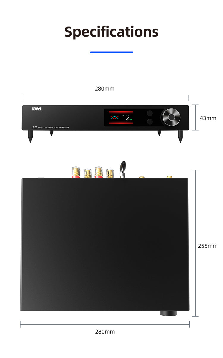 SMSL VMV A2 2 x 200W High Resolution Stereo Amplifier