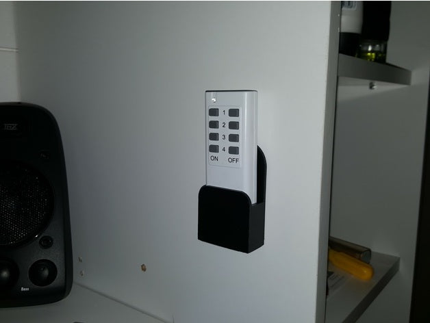 Remote Control Holder - Transparent - 56 x 30 x 80 mm | 1 piece | GW65H2304201004