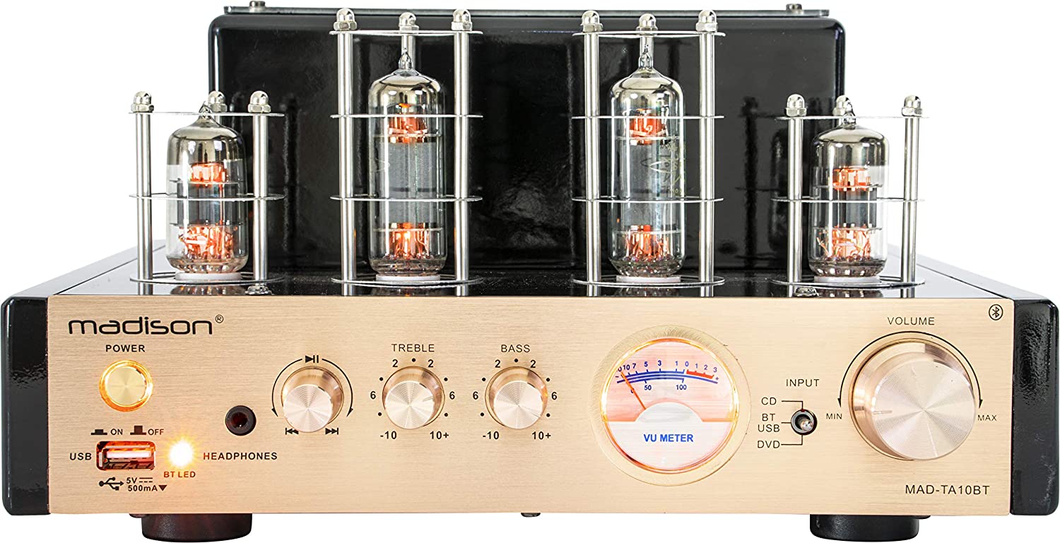 Buizenversterker | Madison Mad-ta10bt stereo buizenversterker | 2 x 25 W RMS