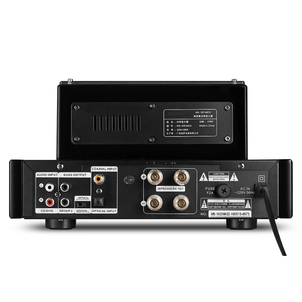 Tube amplifier | Treble and Bass + Subwoofer connection | 2 x 25 Watt | GNS10DMKII