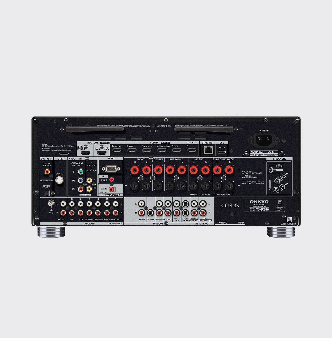 Onkyo TX-RZ50 - 9.2-Channel THX Certified AV Receiver