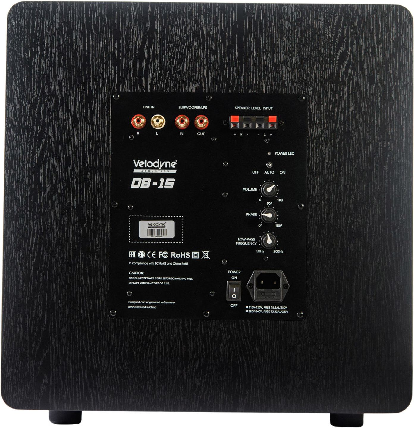 Velodyne Acoustics | Deep blue 15 zwart | Subwoofer 