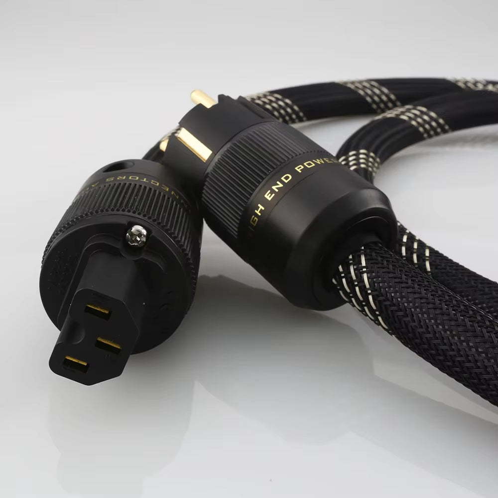 HiFi-FUSION 220V  | High-End OFC Audio Grade Schuko Power Cable | EU Standard