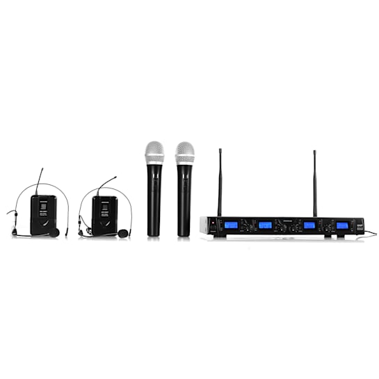 Auna | UHF-550 Quartett3 - Wireless Microphone Set