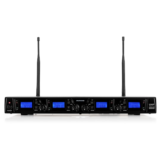 Auna | UHF-550 4 Quartett3 - Wireless Microphone Set | 4 x Headset