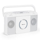 Auna | USB CD player FM radio MP3 portable radio nostalgia »Boomtown Boombox«