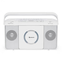 Auna | USB CD player FM radio MP3 portable radio nostalgia »Boomtown Boombox«