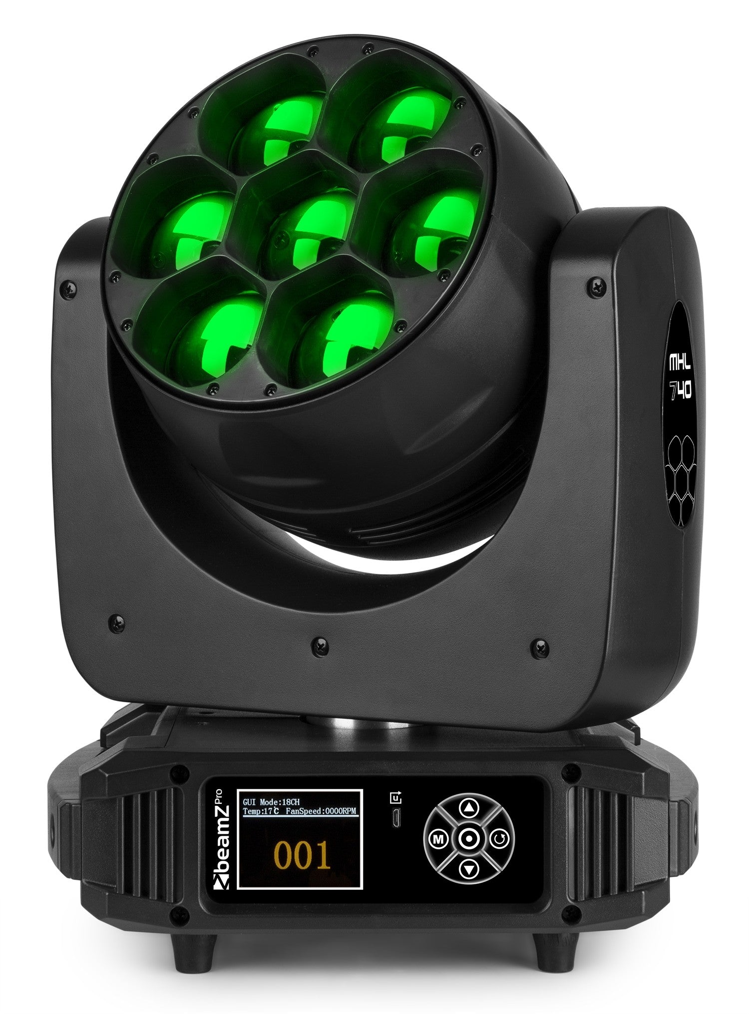 Beamz PRO | MHL740 LED MOVING HEAD ZOOM 7X40W 2 STÜCK IM FLIGHTCASE 