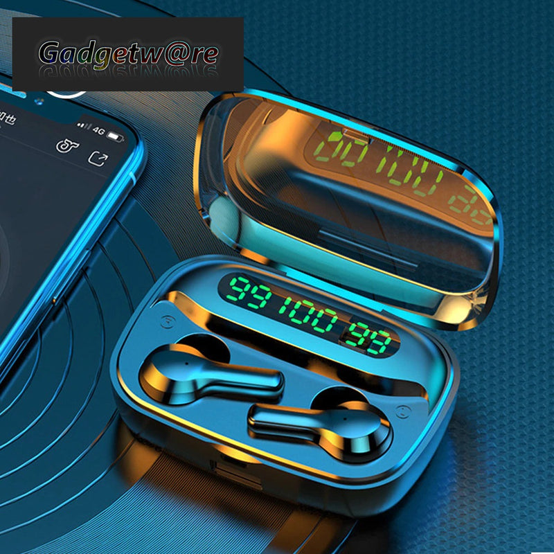 Bluetooth 5.0 earbuds | Built-in Microphone | Silver | Charging indication | Tws.T8.R3