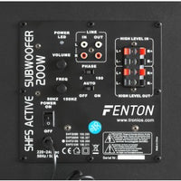 Fenton | SHFS10B ACTIVE SUBWOOFER 10" BLACK