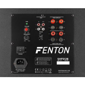 Fenton | SHFS12B ACTIEVE SUBWOOFER 12“ ZWART